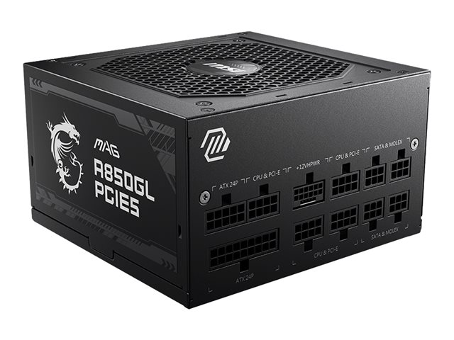 MSI (MAG A850GL PCIE5), 850 W, 100 - 240 V, 47 - 63 Hz, 8 A, 4 A, Power Supply