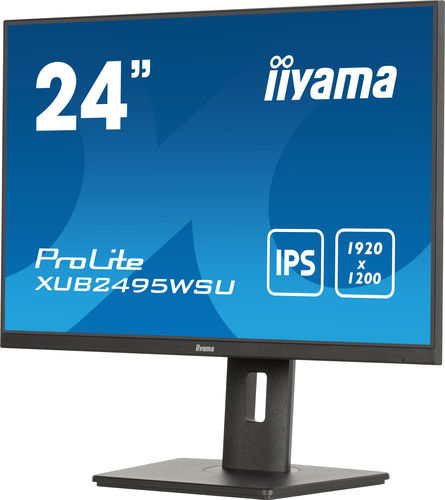 iiyama ProLite 24” 3-side borderless Monitor IPS, 1920 x 1200 pixels 4K UHD, LED