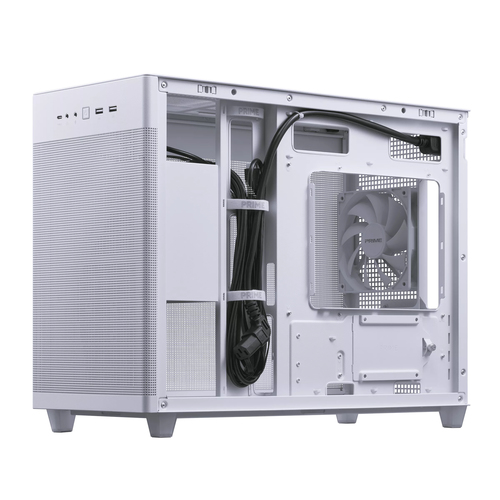 fully assembled ASUS Prime AP201 emphasizing compact 33-liter design and cooling