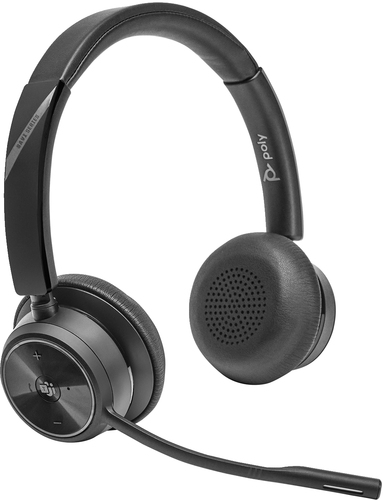 POLY Savi 7420 Office Stereo DECT, 1880-1900 MHz, Wireless, Headset/Headphones, Black
