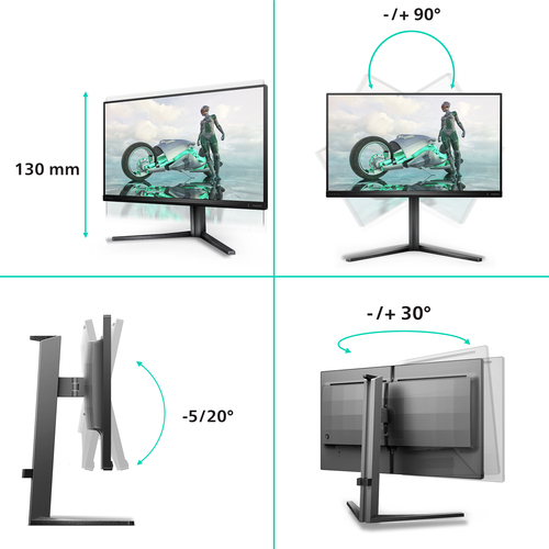 Philips Evnia 3000 25M2N3200U/00 24.5" 1920 x 1080 pixels LCD Monitor Grey