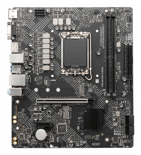 MSI PRO H610M-G DDR4 Micro ATX LGA1700 Motherboard