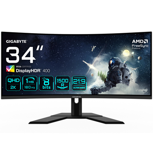 GIGABYTE G34WQCP 34 inch UWQHD 3440x1440 curved gaming monitor