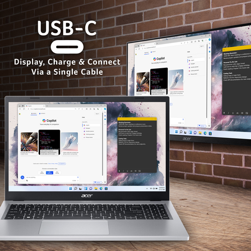 Acer Aspire Go 15 AG15-21P 15.6" Ryzen 3 7320U 8GB 256GB SSD Windows11 Notebook