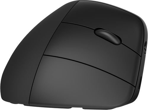 HP 920 Ergonomic Wireless Mouse, Right-hand, Bluetooth + USB/A 4000 DPI, Black