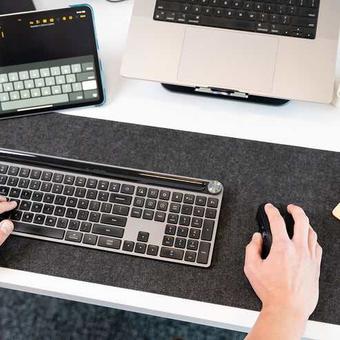 JLab Mouse 2, Right-hand, Optical, Bluetooth + USB Type-C, 2400 DPI Mouse