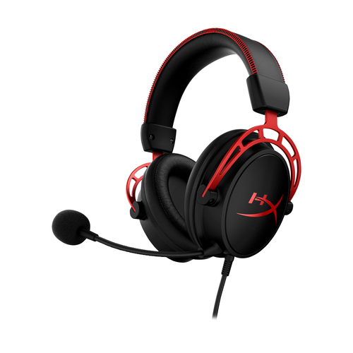 HyperX Cloud Alpha gaming headset black red dual chamber drivers