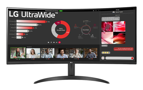 LG (34WR50QK-B.AEU) 34", 3440 x 1440 pixels, Wide Quad HD, Monitor