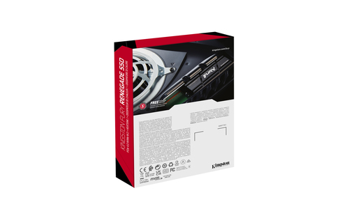 Kingston FURY 4000G RENEGADE 4TB PCIe 4.0, M.2 NVMe SSD With Heatsink, Black