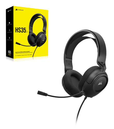 Corsair HS35 v2, Wired, Gaming, Headset/Headphones, Black