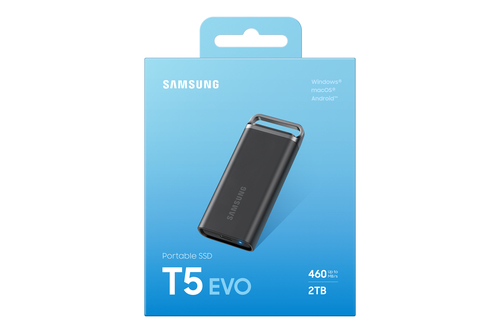 Samsung MU-PH2T0S 2TB Portable SSD USB 3.2 Gen1 – 460MB/s, Black