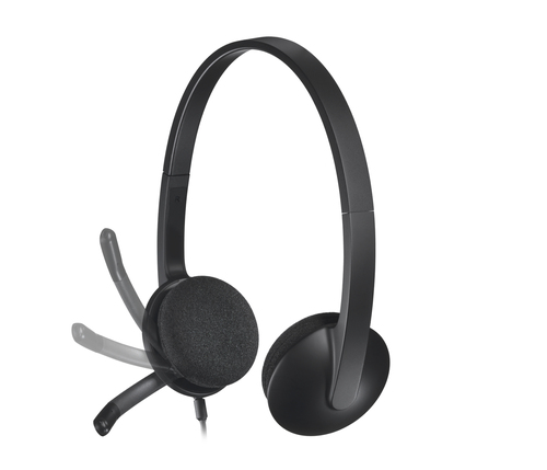 Logitech H340 USB, Wired, 20 - 20000 Hz, Headset/Headphones, Black