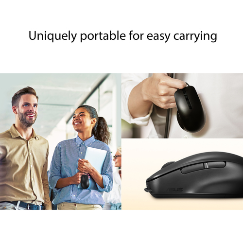ASUS MD200, Ambidextrous, Optical, RF Wireless + Bluetooth, 4200 DPI, Mouse