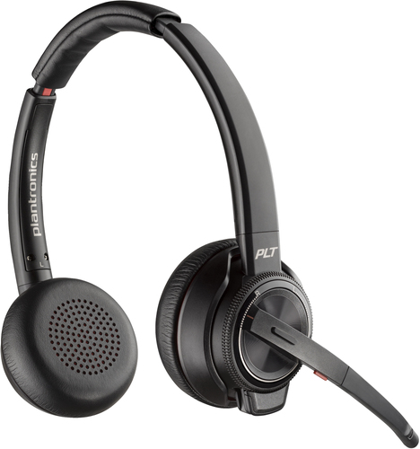 POLY Savi 8220 UC DECT USB-A, Wireless, 1880-1900 MHz, Headset/Headphones, Black