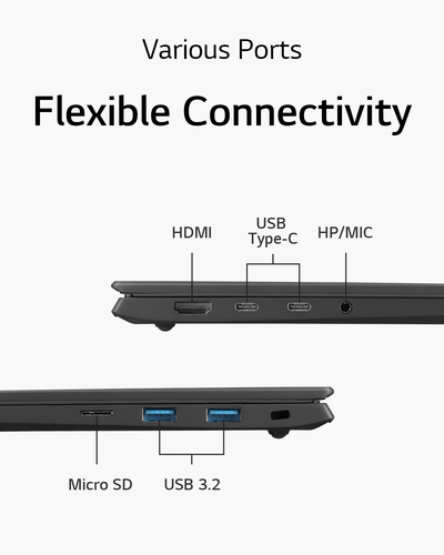 LG Gram 16Z90RU-G.AP52A1, Intel® Core™ i5, 16" 16 GB, 256 GB