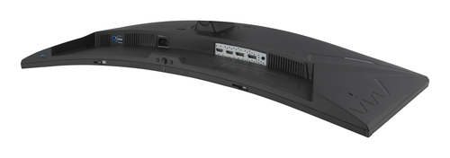 ASUS TUF Gaming VG34WQML5A 34 inch monitor side angle image on stand