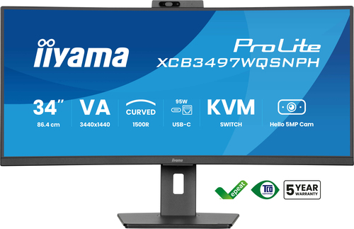 iiyama ProLite 34’’ 3440 x 1440 pixels UltraWide Quad HD LED Monitor Black