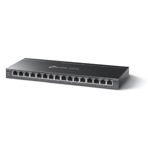 TP-Link 16-Port Switch with 16-Port PoE+, Unmanaged,(10/100/1000), Full duplex
