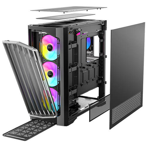 Antec Performance 1 FT ARGB, Glass, Plastic, Steel, Full Tower Case