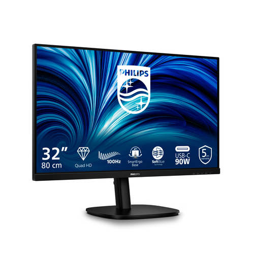 Philips (32B2U3601/00), 80 cm (31.5"), 2560 x 1440 pixels, Quad HD, LCD Monitor