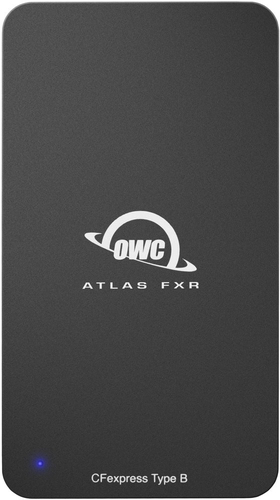 OWC Atlas FXR CFexpress Type B reader side angle image