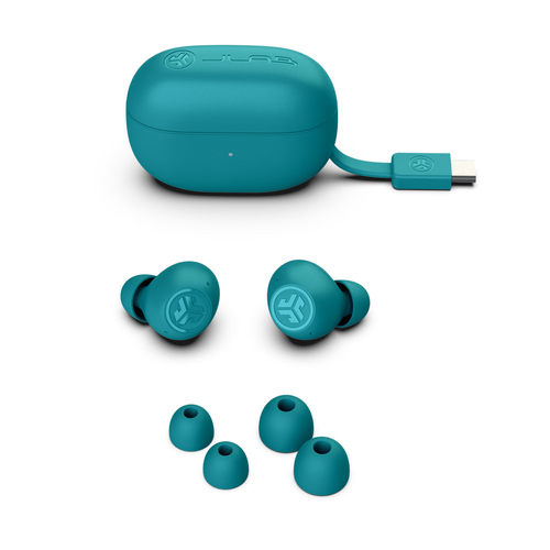 JLab Go Pop ANC, True Wireless Stereo (TWS), 20 - 20000 Hz, Headset/Earbuds, Teal
