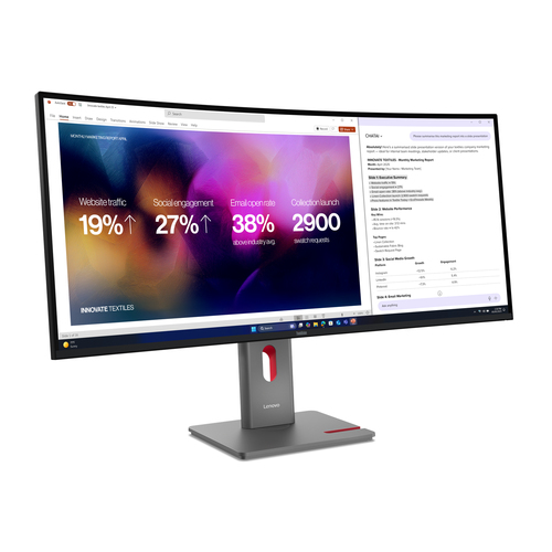 Lenovo ThinkVision P40WD-40, 100.8 cm (39.7"), 5120 x 2160 pixels, LCD Monitor