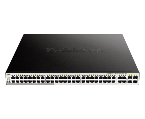 D-Link, 52-Port PoE Gigabit L2, Smart Managed Switch