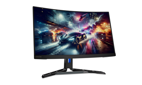 Lenovo R27qc-30 Quad HD monitor image highlighting slim black bezel design