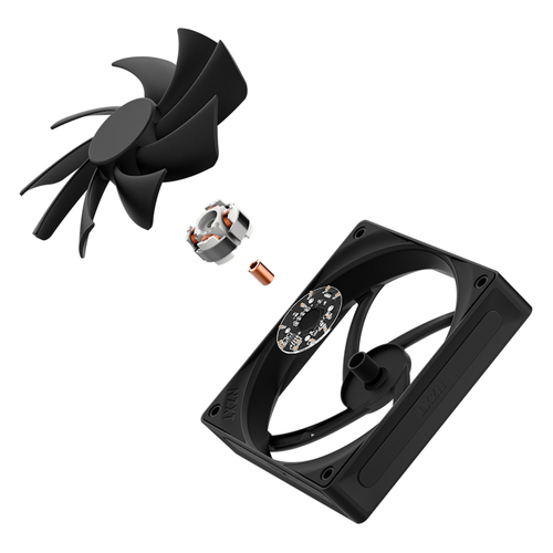 NZXT RF-Q12SF-B2, Fan, 12 cm, 500 RPM, 1700 RPM, 74.26 m³/h, Black