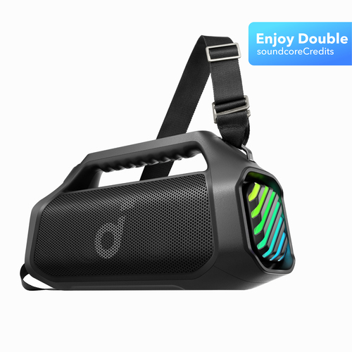 Soundcore Boom 2 Pro 140W bass speaker rear view with sturdy build