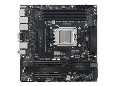 ASUS PRO WS B850M-ACE SE, AMD Socket AM5 DDR5-SDRAM 256GB Micro-ATX Motherboard