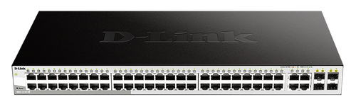 D-Link 48-Port Gigabit with 4 1000BASE-T/SFP ports, L2, Smart Managed Switch