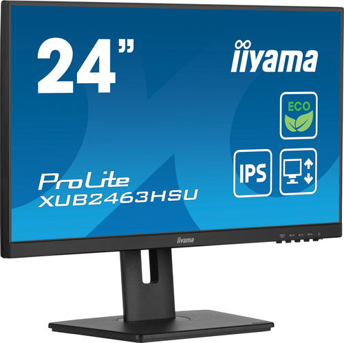 iiyama ProLite IPS, 60.5 cm (23.8"), 1920 x 1080 pixels, Full HD, LED Monitor