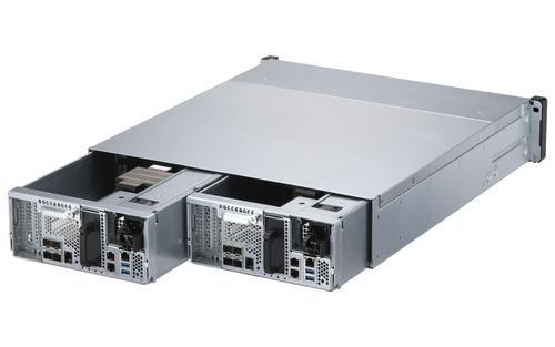 QNAP ES2486dc, Intel® Xeon® D, 128GB DDR4 2U Rack Mountable NAS