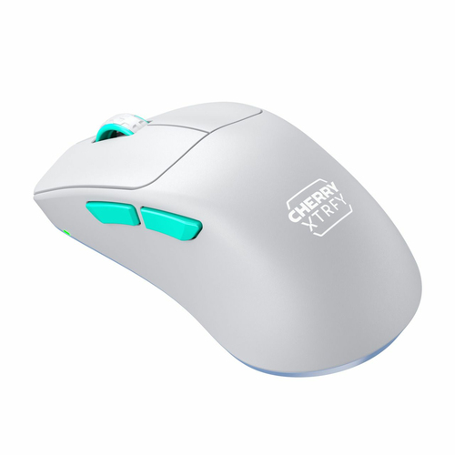 CHERRY XTRFY M64 (CX-M64W-WHITE) RF Wireless, 26000 DPI, Blue, Mouse