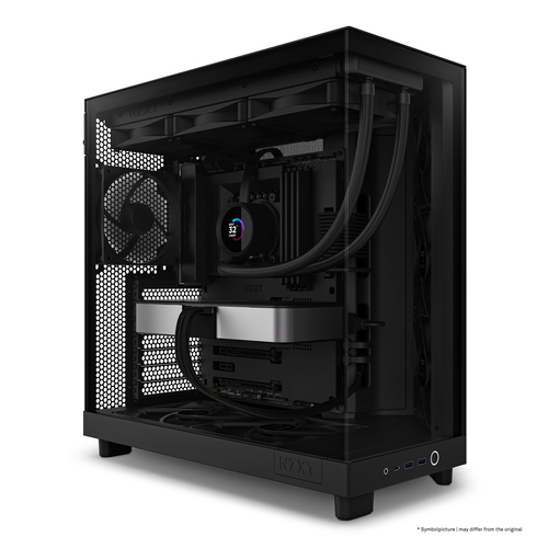 NZXT H6 Flow, ATX, micro ATX, Mini-ITX, Steel, Tempered glass Midi Tower Case