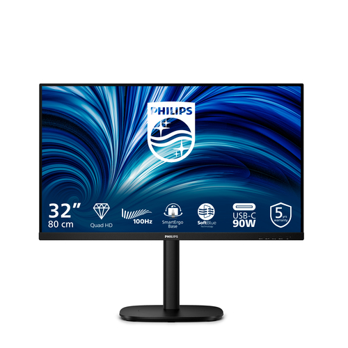 Philips (32B2U3601/00), 80 cm (31.5"), 2560 x 1440 pixels, Quad HD, LCD Monitor