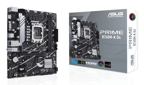 Asus PRIME B760M-K D4 Micro ATX LGA1700 Motherboard