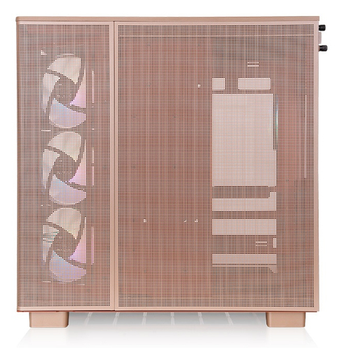 Side view of Thermaltake View 380 XL TG ARGB Sand Mid Tower showing motherboard space