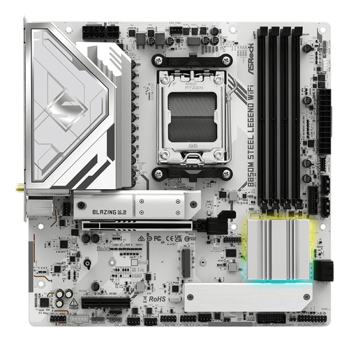 ASRock B850M Steel Legend WiFi Micro ATX AM5 Motherboard