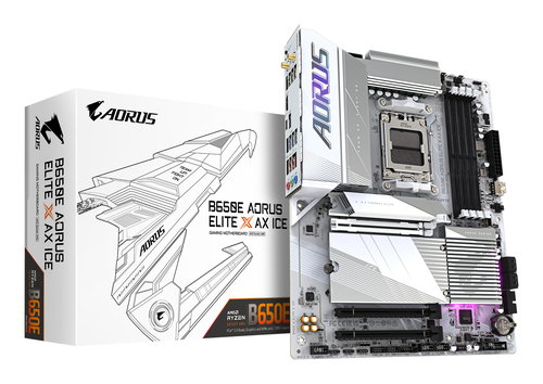 Gigabyte B650E AORUS ELITE X AX ICE ATX AM5 Motherboard