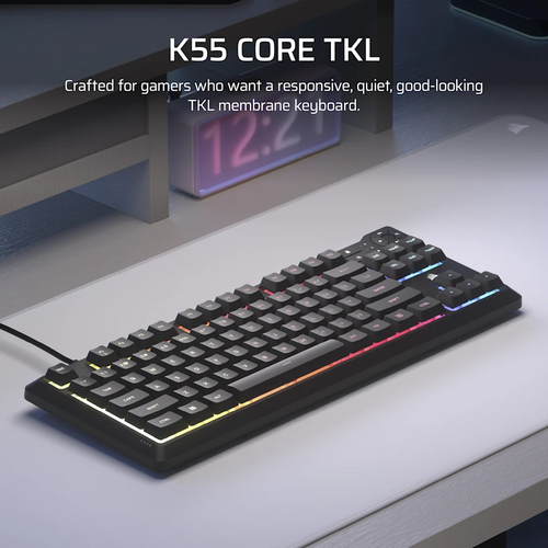 Corsair K55 CORE TKL RGB spill resistant keyboard up to 300ml