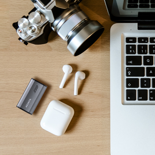 ADATA Elite SE880 4TB Portable SSD, USB-C 2000MB/s, USB 3.2 Gen 2x2, Grey