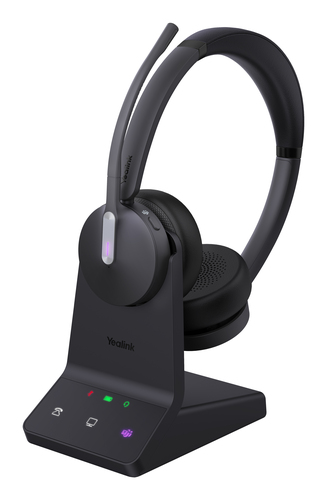 Yealink WH64 wireless headset with dual Teams connectivity in black