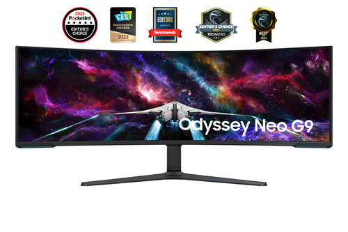Samsung 57" G95NC Odyssey Neo G9 7680 x 2160 pixels Monitor Black, White