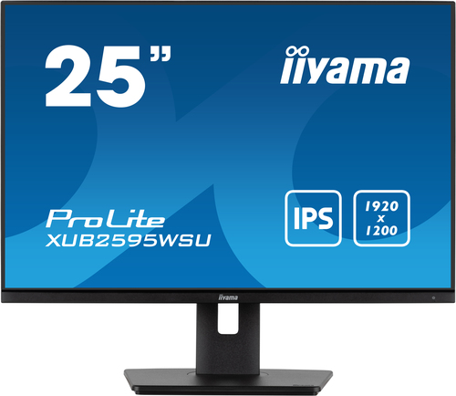 iiyama ProLite IPS, 63.5 cm (25"), 1920 x 1200 pixels, LED, Monitor