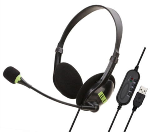 JLC (JLCUSBHS) USB, Wired, Headset/Headphones, Black