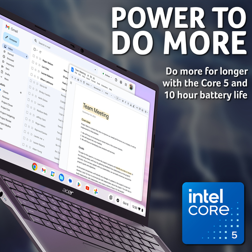 Acer Chromebook Plus 514 CB514-5H Intel Core 5 120U, 8GB, 512GB SSD Chrome OS