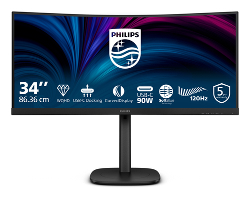 Philips 3000 series (34B2U3600C/00), (34"), 3440 x 1440 pixels, WQHD LCD Monitor